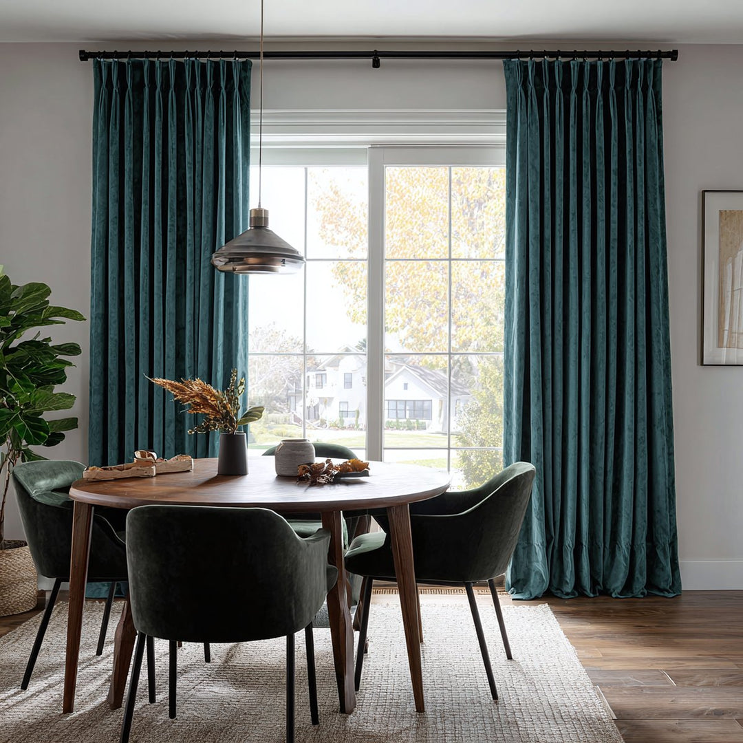 Nest Custom Velvet Thermal Curtains Pinch Pleat Grommet