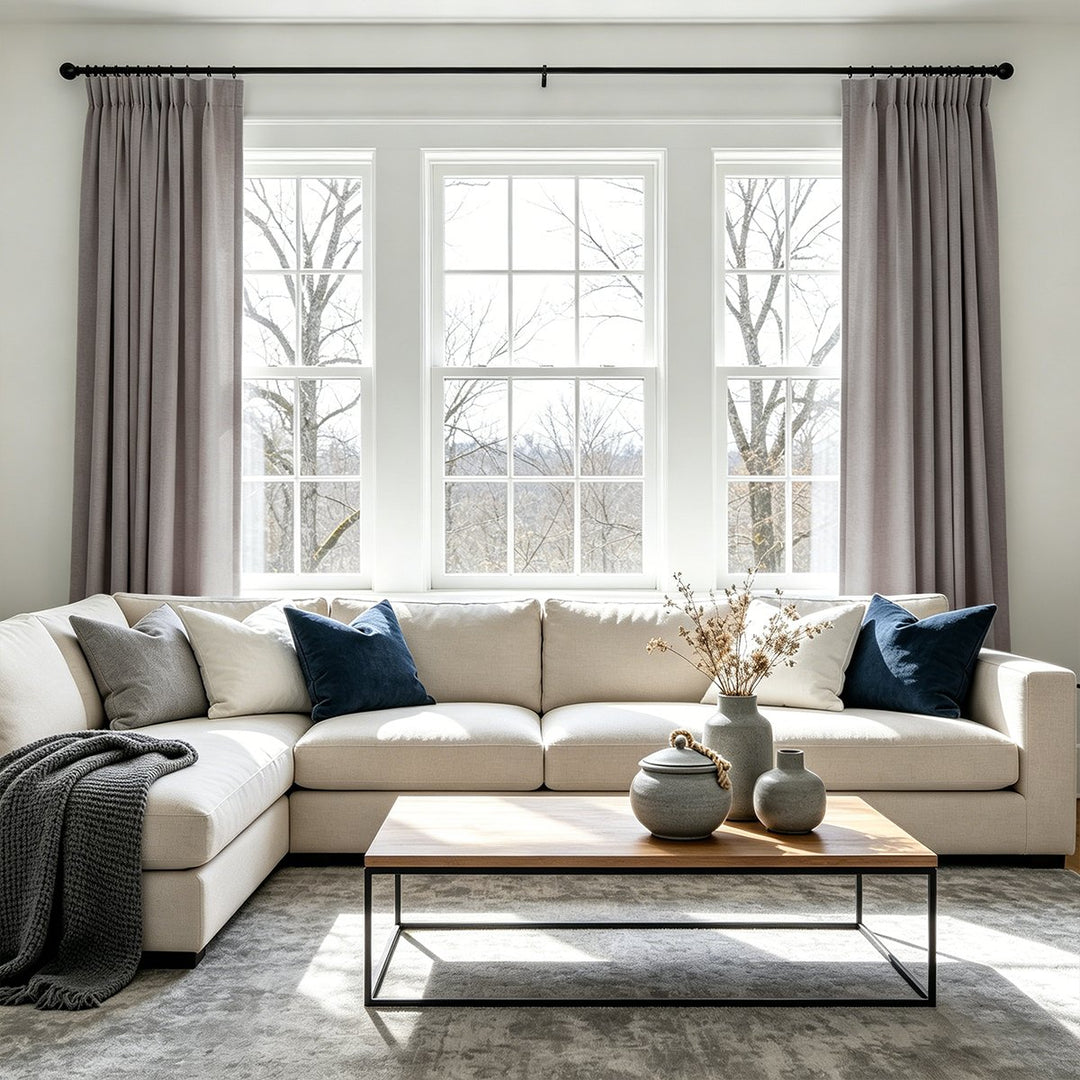 Lume Linen Blackout Custom Curtains Breathable Pinch Pleat
