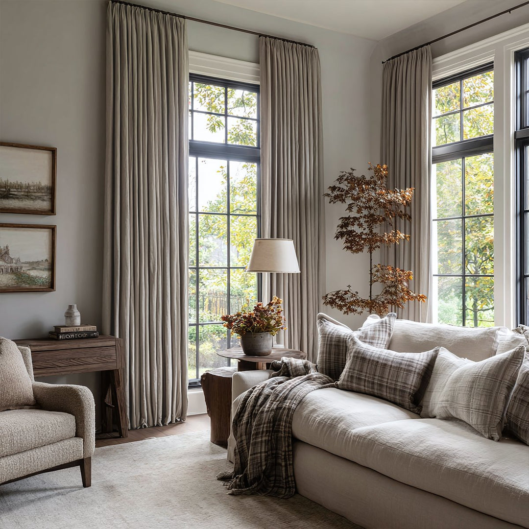 Ember Luxurious Velvet Pleated Thermal Curtains