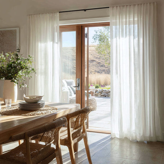 Light And Breathable Pleated Tulle Curtains