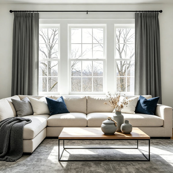 Lume Linen Blackout Custom Curtains Breathable Pinch Pleat
