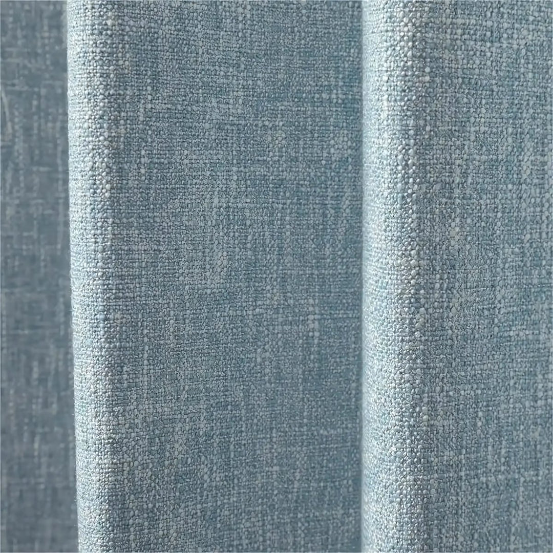Double-Sided Textured Blackout Pleated Curtains