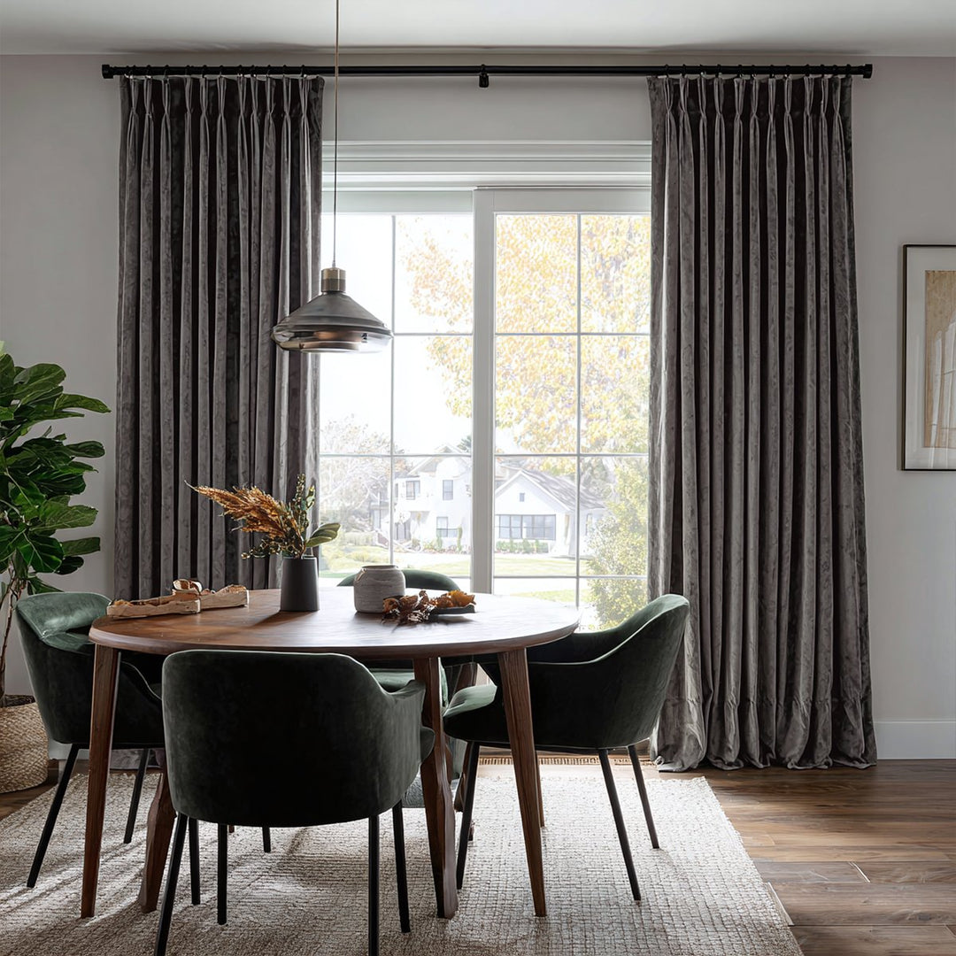 Nest Custom Velvet Thermal Curtains Pinch Pleat Grommet