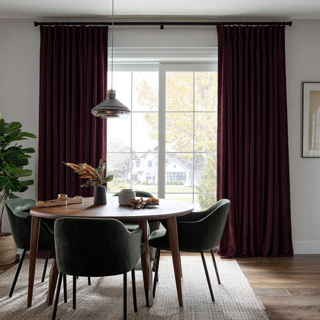 Nest Custom Velvet Thermal Curtains Pinch Pleat Grommet
