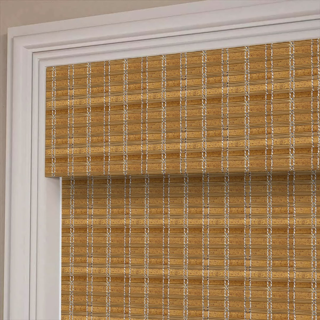100% Bamboo Woven Shade - Caramel Brown
