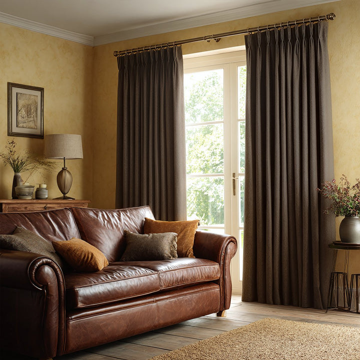 Opaque Linen Texture 100% Blackout Curtains