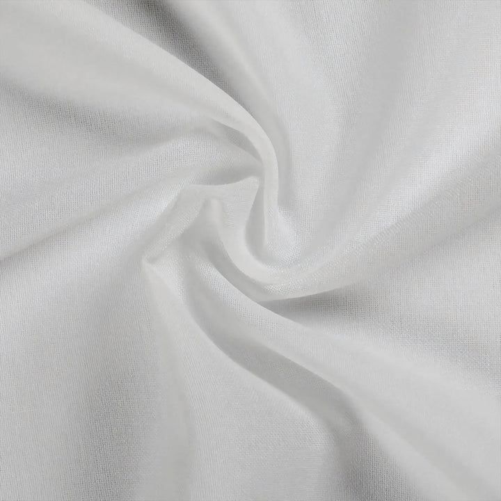 White Translucent Tulle Living Room Curtains Soft Top