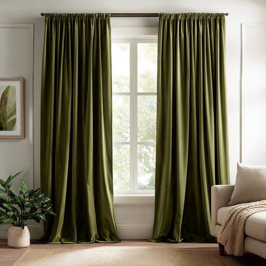 Cotton And Linen Texture Full Light-Proof Strong Sound Insulation Sun-Proof Shading Living Room Curtains