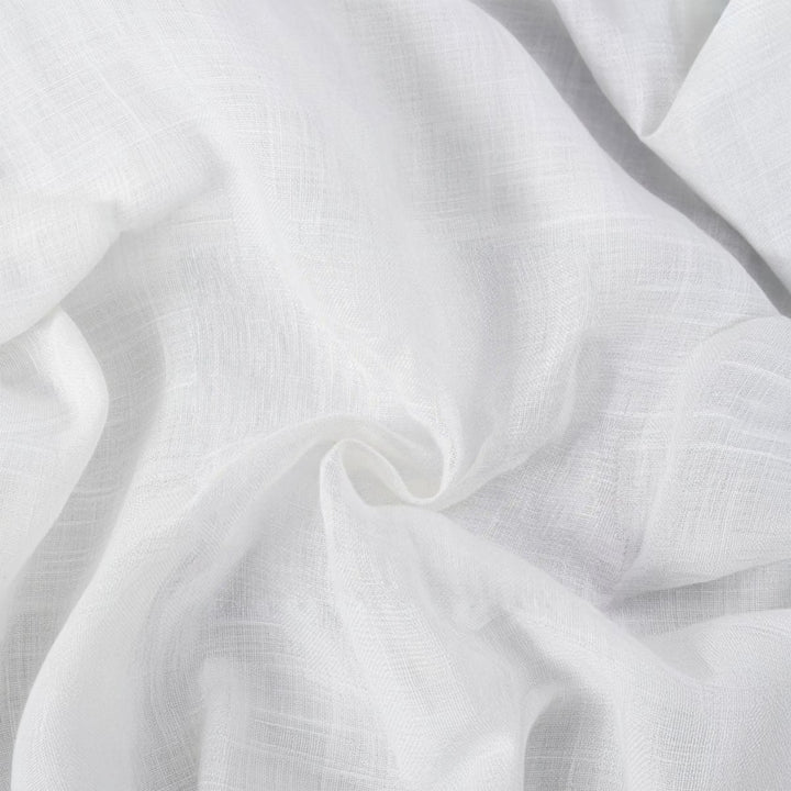 100% European Flax Linen Sheer Curtain Soft Pleated Style