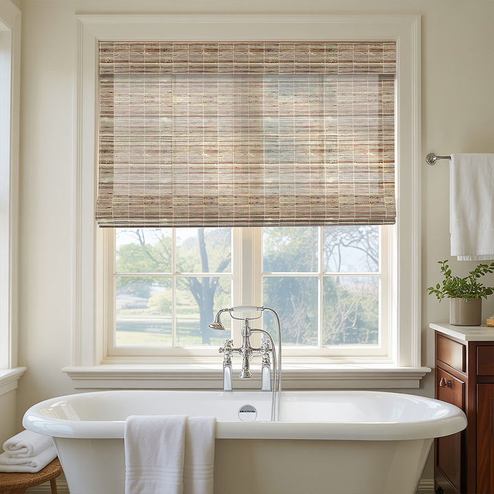 Natural Ramie Bamboo Woven Shade - Natural Reed