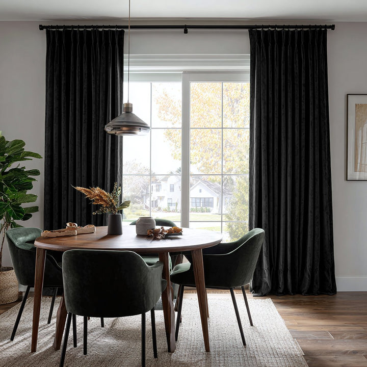 Nest Custom Velvet Thermal Curtains Pinch Pleat Grommet