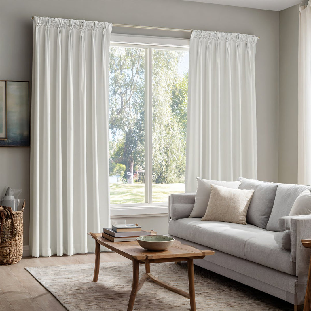 Umbra Velvet Blackout Pleated Curtains Soft Top
