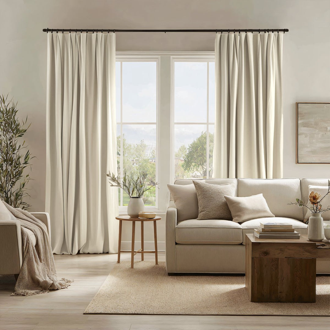 Umbra Velvet Blackout Pleated Thermal Curtains Soft Top