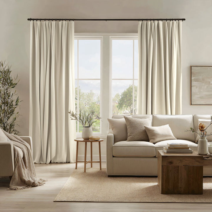 Umbra Velvet Blackout Pleated Thermal Curtains Soft Top