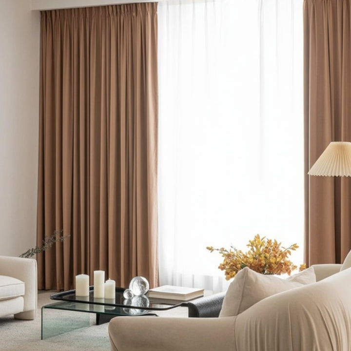 Serenity Serenity 100% Blackout Pleated Drapes Light Block Privacy Comfort