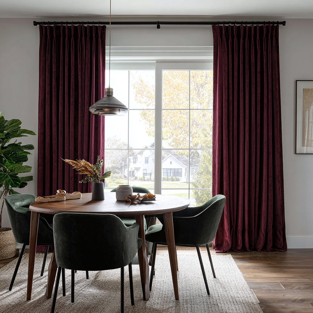 Nest Custom Velvet Thermal Curtains Pinch Pleat Grommet