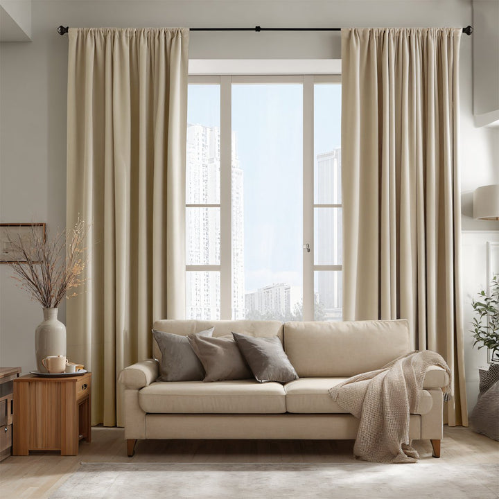 Umbra Velvet Blackout Pleated Thermal Curtains Soft Top