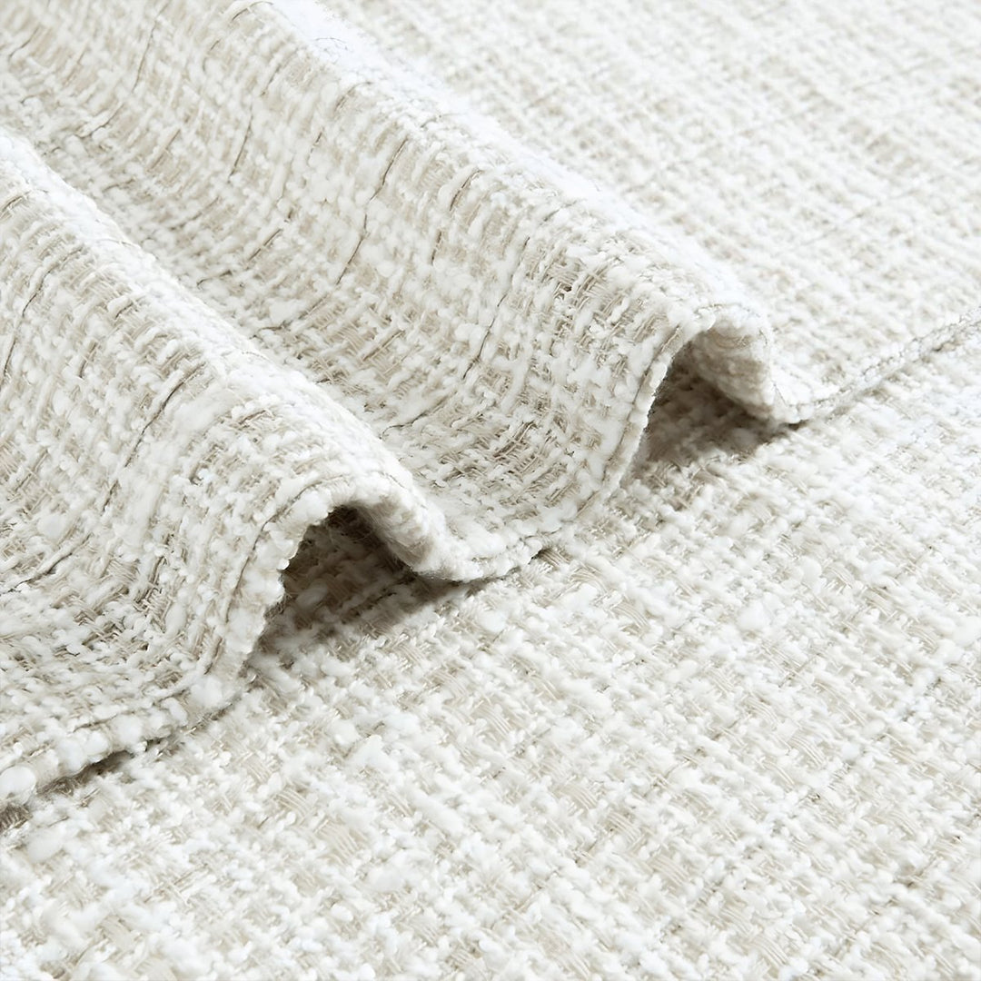 Custom Fusion Linen Cotton Blend Curtains Thermal Insulated Drapes for Living Room Dining Room Made to Measure Window Treatments