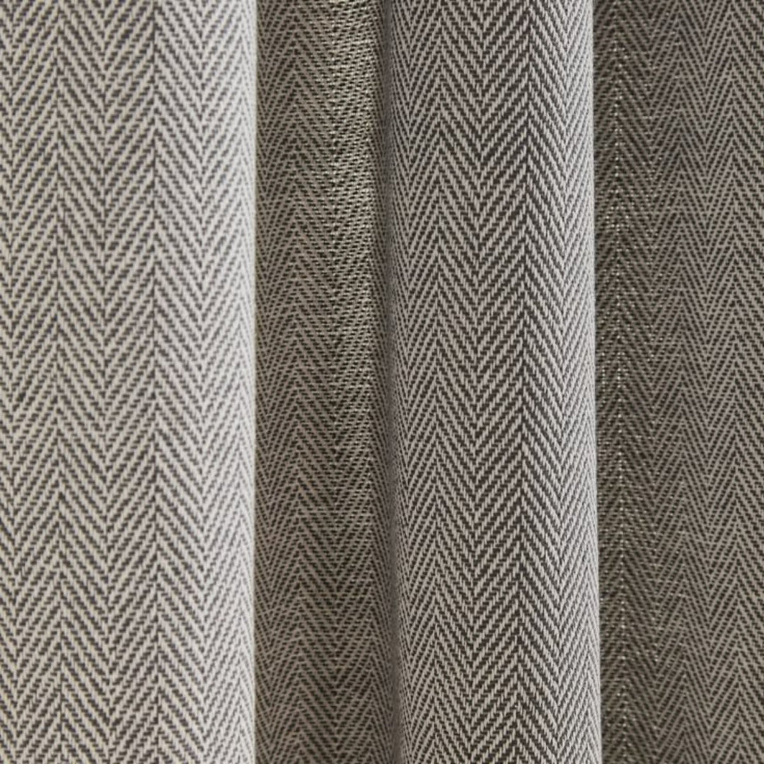 Tweed Premium Herringbone Pattern Custom Pleated Curtains