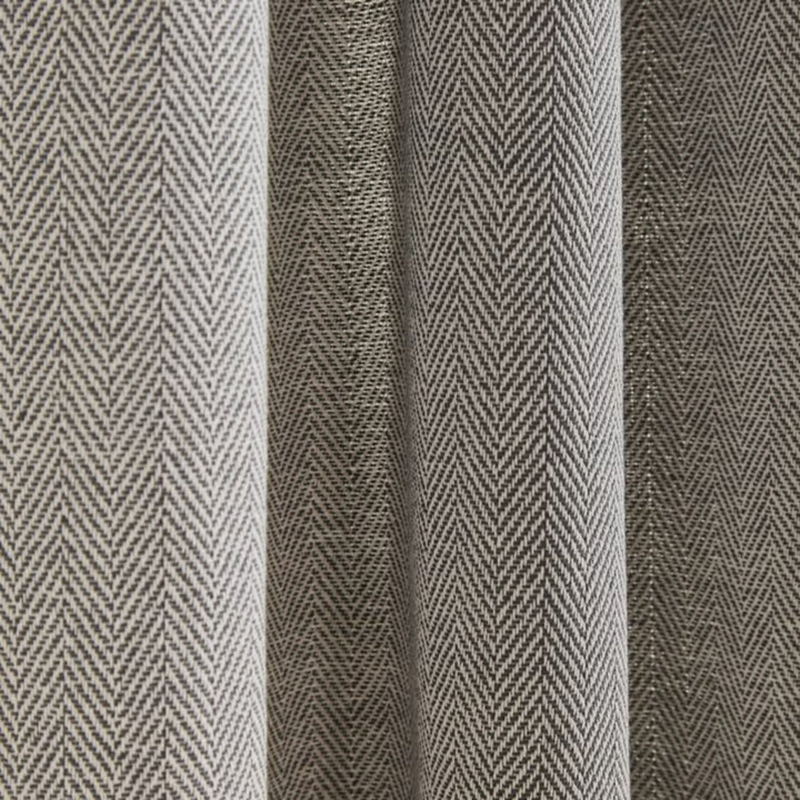 Tweed Premium Herringbone Pattern Custom Pleated Curtains