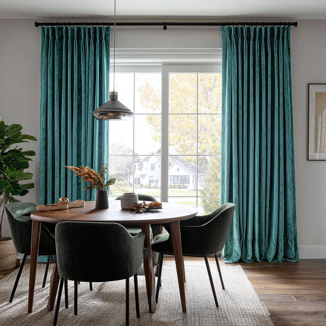 Nest Custom Velvet Thermal Curtains Pinch Pleat Grommet