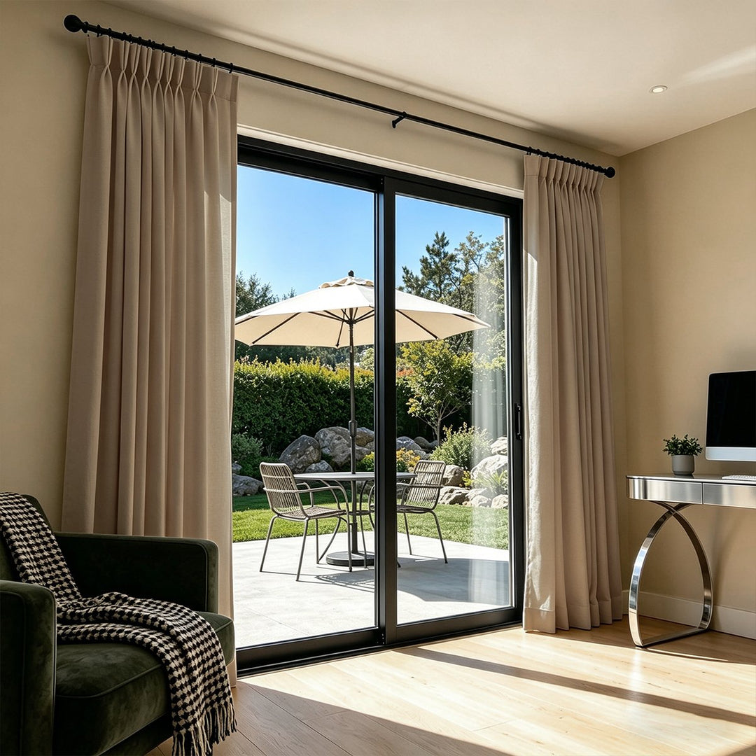 Lume Linen Blackout Custom Curtains Breathable Pinch Pleat