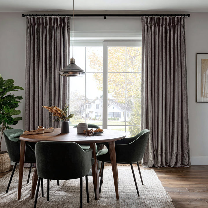 Nest Custom Velvet Thermal Curtains Pinch Pleat Grommet