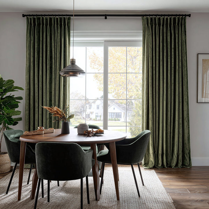 Nest Custom Velvet Thermal Curtains Pinch Pleat Grommet