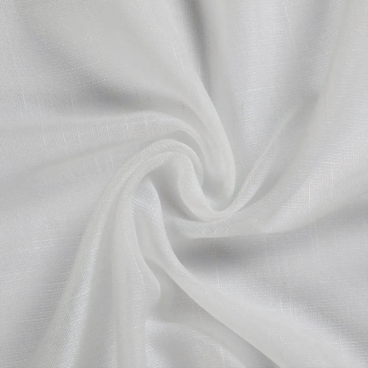 White Sheer Tulle Bedroom Curtains Soft Top