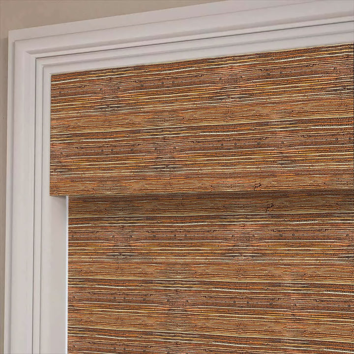 Natural Ramie Bamboo Woven Shade - Terracotta