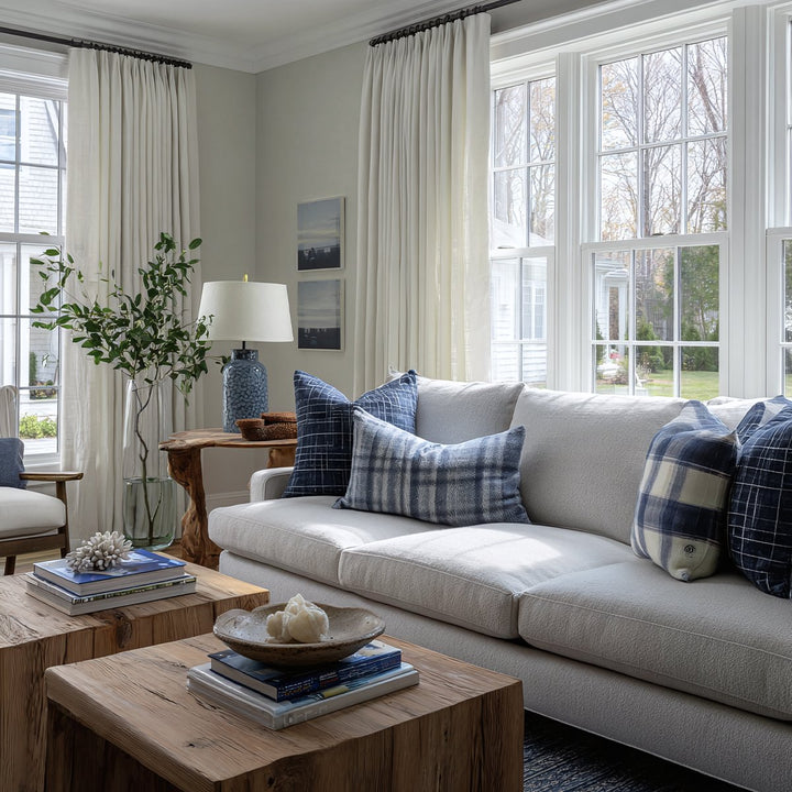 Refuge Linen Pleated Living Room Breathable Blackout Curtains