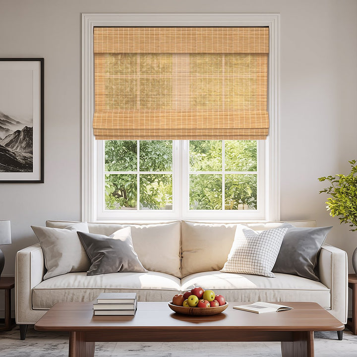 100% Bamboo Woven Shade - Pale Wheat