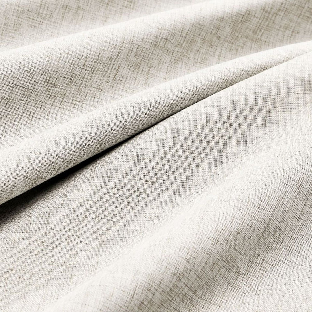 Eclipse 100% Blackout Linen Textured Pleated Curtains