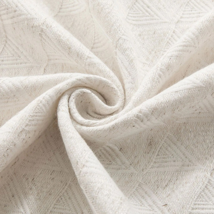Delta Custom Diamond Textured Linen Cotton Curtains