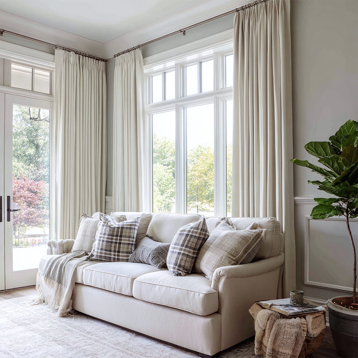 Velvet Blackout Pleated Curtains