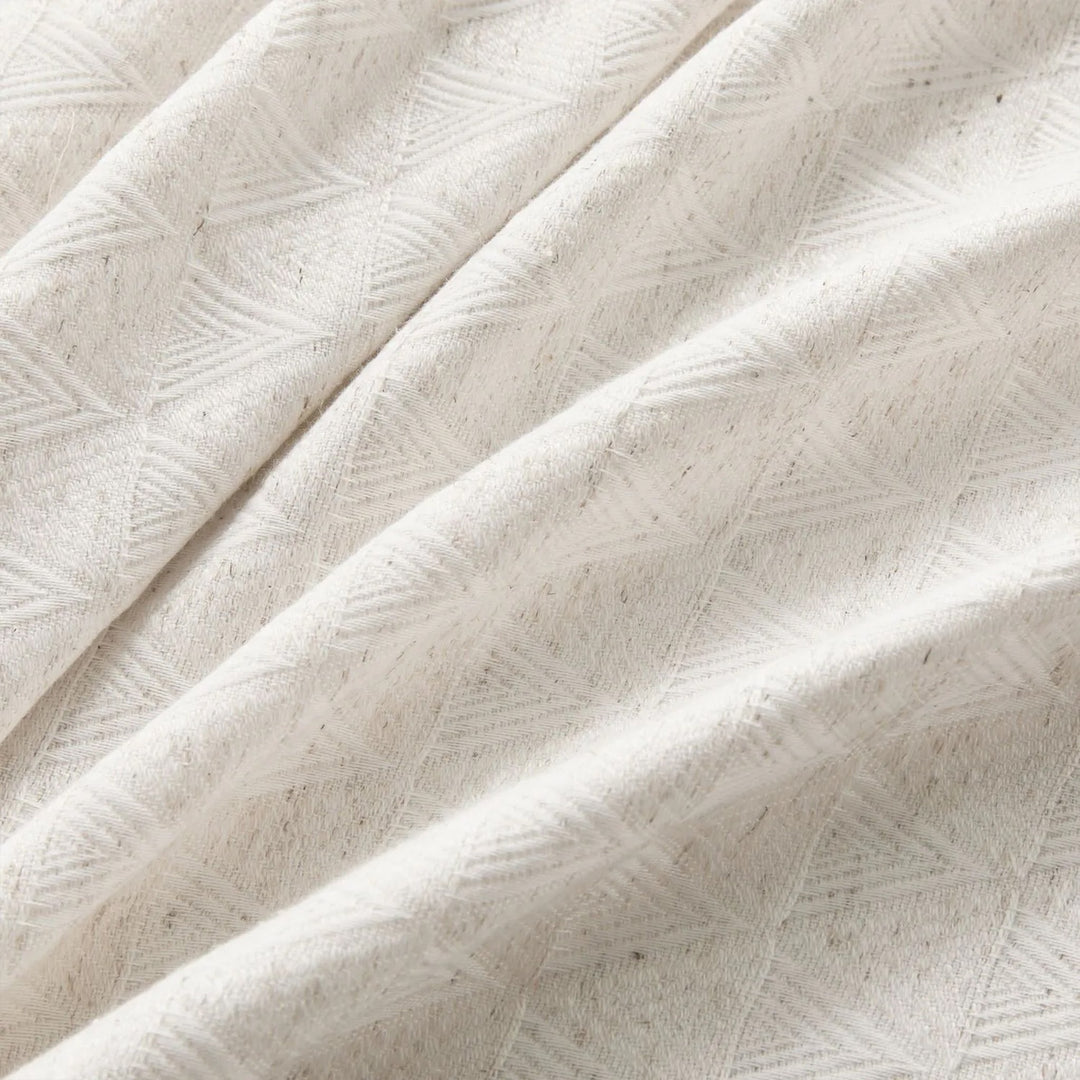 Delta Custom Diamond Textured Linen Cotton Curtains
